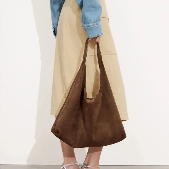 Brown Suede Women's Bag - Picture 1 of 9